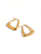 3pairs/set Stainless Steel Women's Hoop Earrings shein