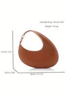STEPHIECATHY CEZIRA Fashionable, Minimalist, Vintage, Retro, Bohemian Resin Ring Shoulder Strap Hobo Handbag shein