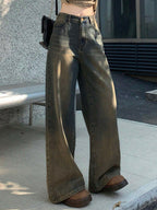Dazy Star Solid Wide Leg Jeans shein