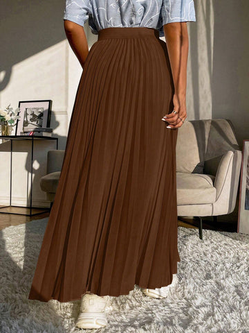 Mulvari High Waist Maxi Pleated Skirt