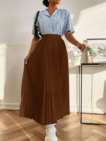 Mulvari High Waist Maxi Pleated Skirt