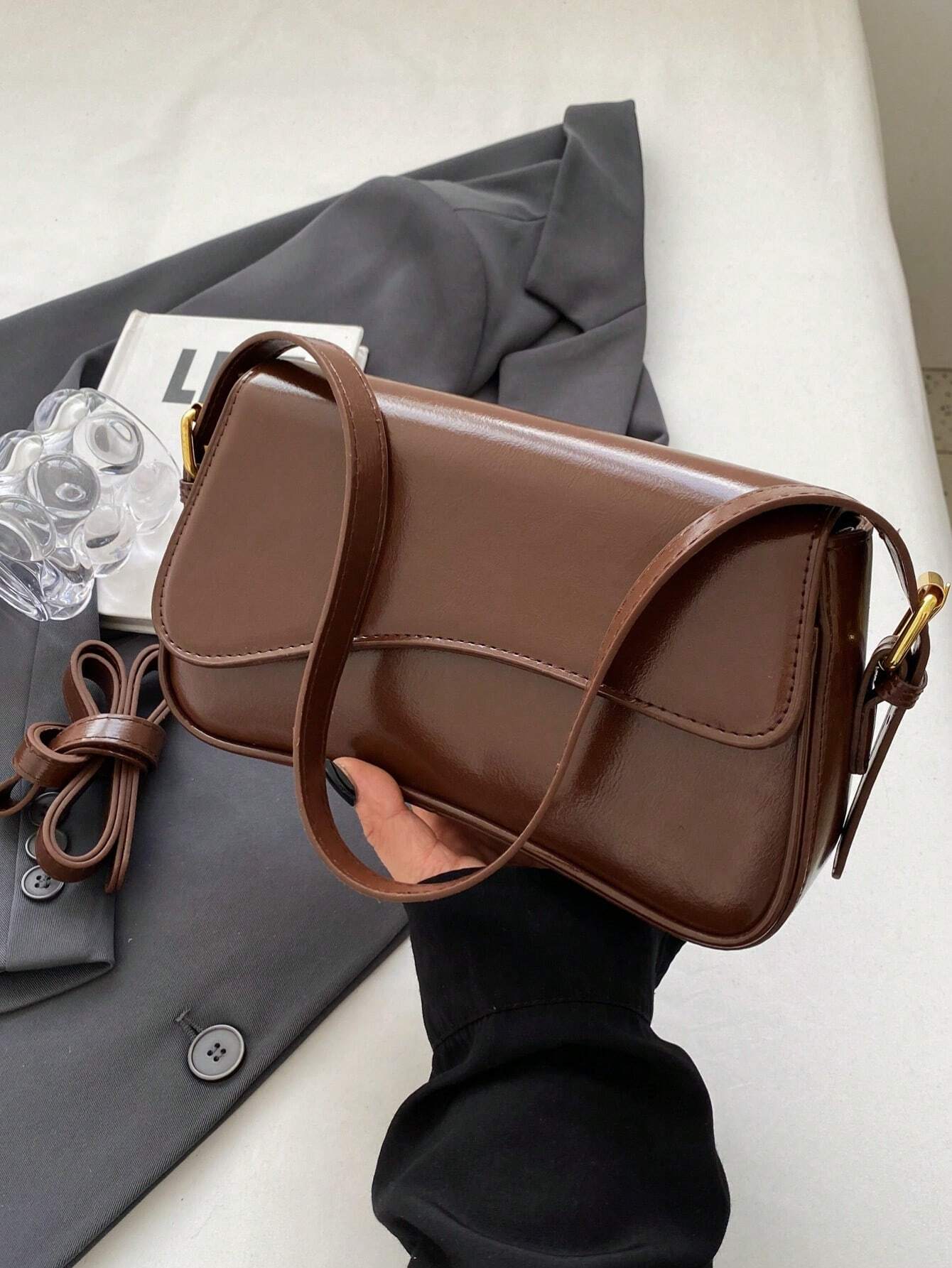 Dopamine Fashionable Women Crossbody Bag shein