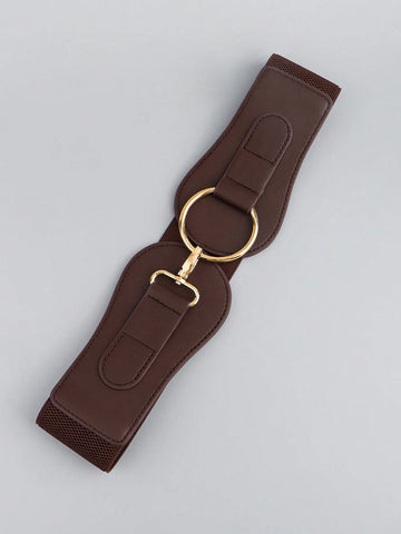 New Arrival Simple Fashion Belt With Elastic Band For Women's Suit/dress shein