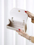 Glitter Bling,Shiny Glitter, Shiny, Luxury, Glamorous, Elegant, Exquisite 1pc Elegant & Fashionable Glitter Velvet Evening Bag shein