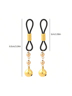 2pcs Silicone Nipple Clamps With Bell Non-piercing Nipple Buckle shein