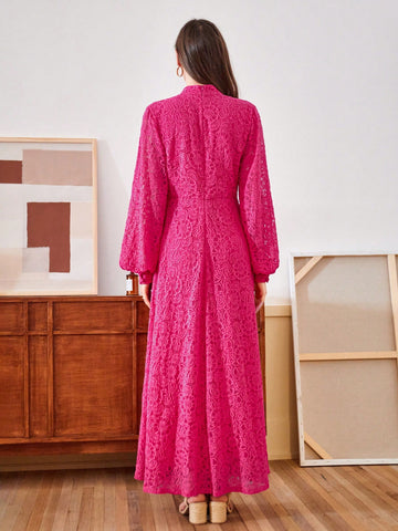 Anewsta Women's Long Sleeve Lace Dress