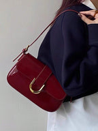 Fashion PU Leather Shoulder Bag shein