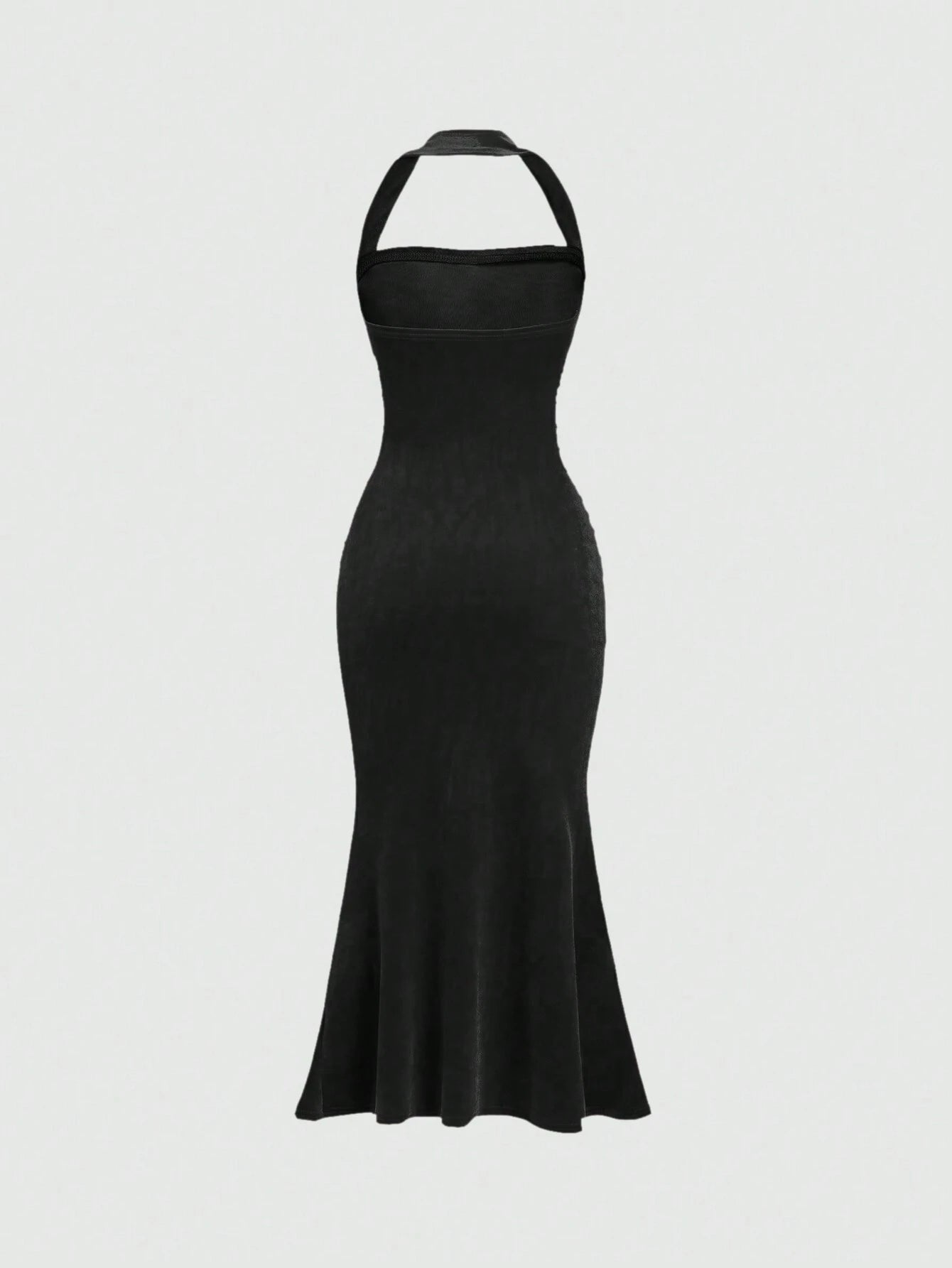 Sweetro Women's Halter Neck Mermaid Hem Dress shein