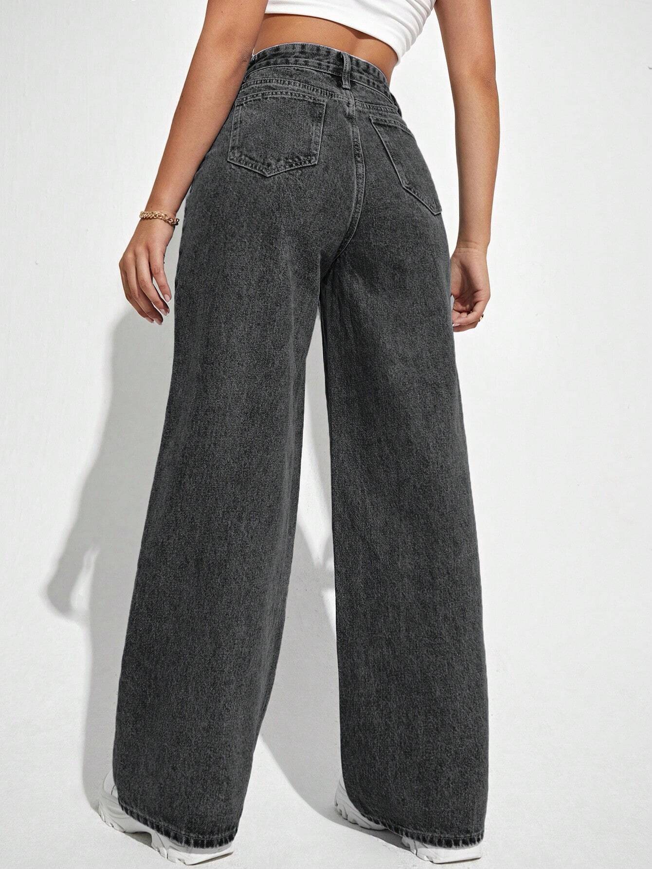 Wide Leg Jeans shein