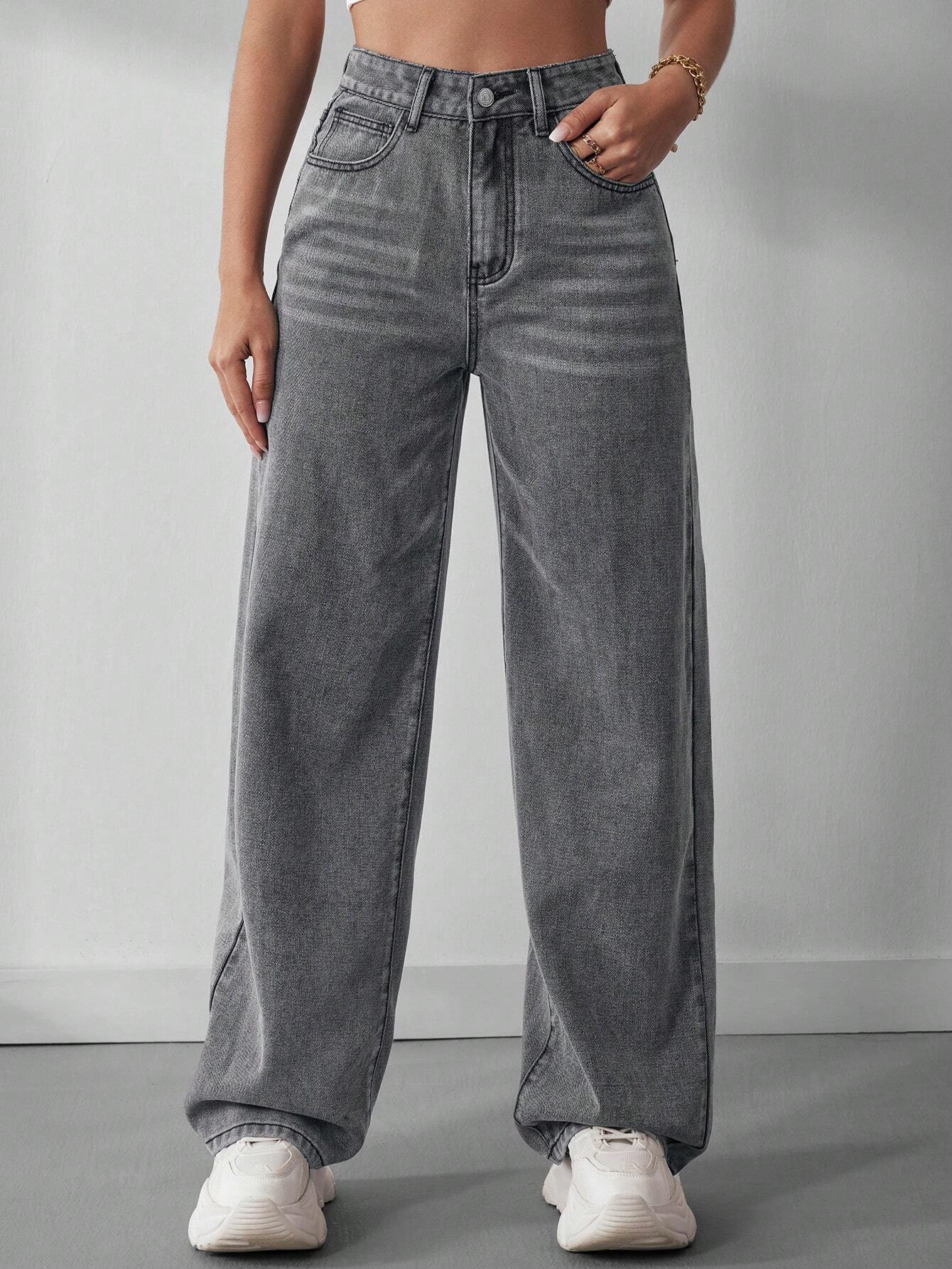 Wide Leg Jeans shein