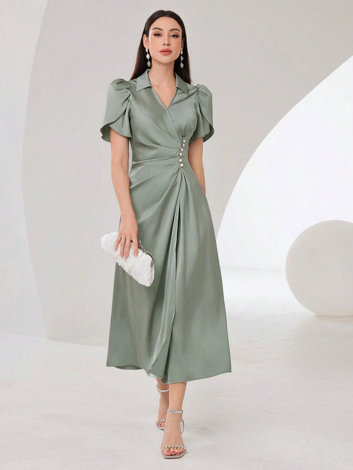 Elegant Evening Party Maxi Dress shein