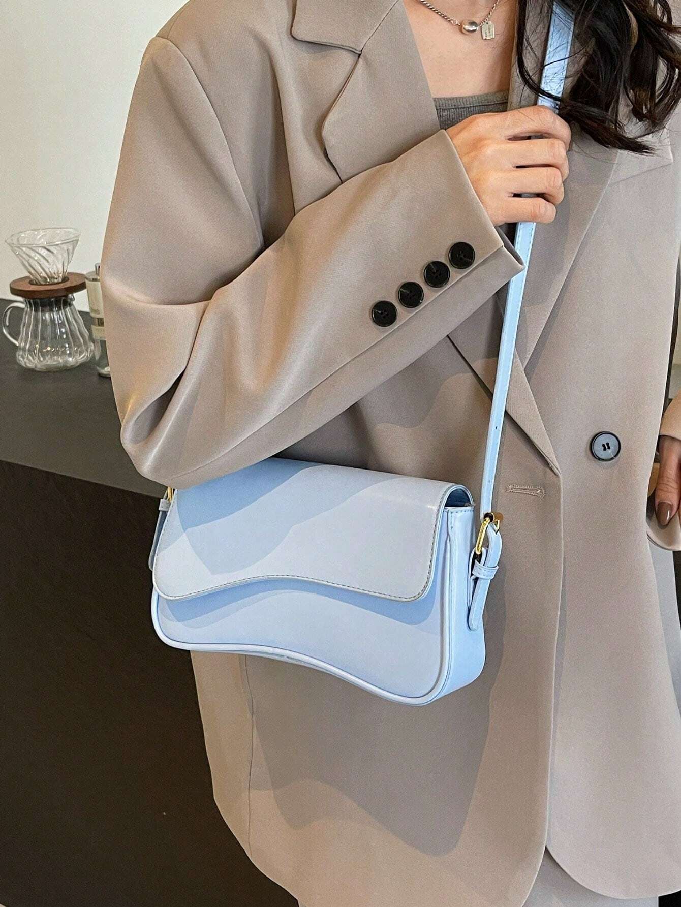 Dopamine Fashionable Women Crossbody Bag shein
