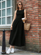 BIZwear Women's Sleeveless Waist Cinched Dress Shein