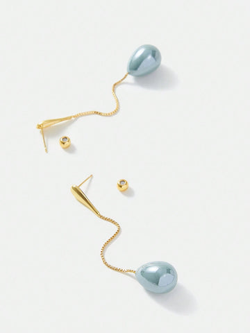 MOTF PREMIUM FAUX PEARL DROP EARRINGS shein