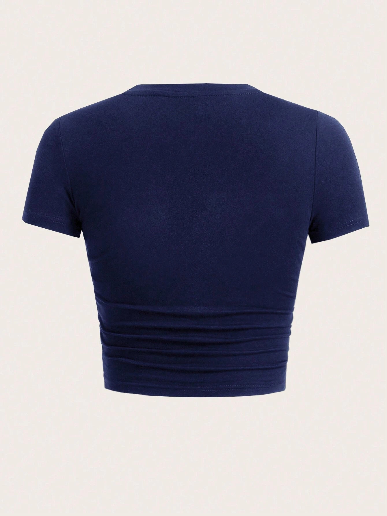 EZwear Crop Top T-Shirt With Letter Print