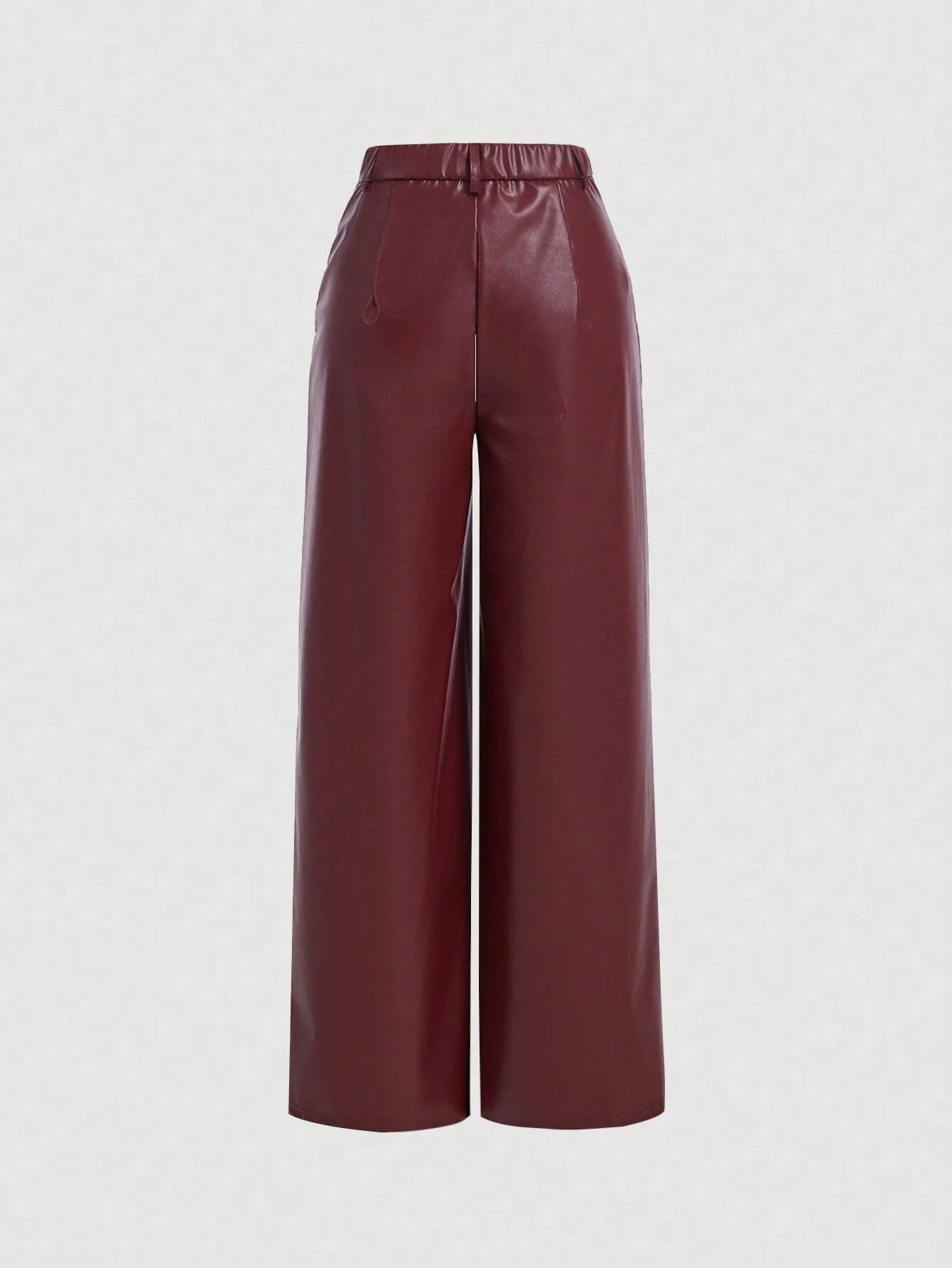 MOD Vintage Faux Leather Pants shein