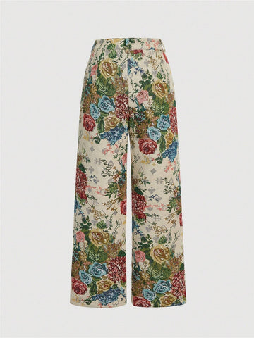 MOD Women's Floral Printed Pants shein