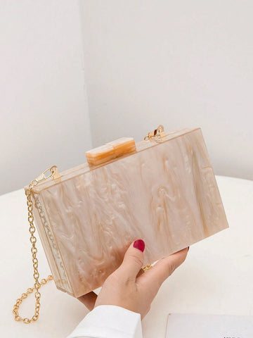 Acrylic Clutch Purses For Women With Marbling Purses And Handbags shein