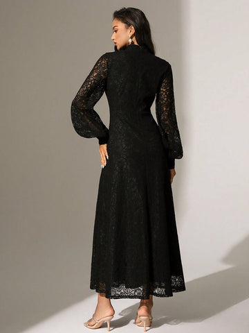 Anewsta Women's Long Sleeve Lace Dress