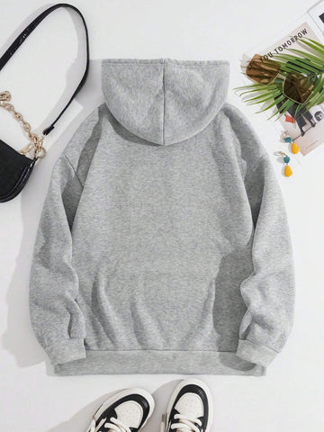 LUNE Women Fashionable Hooded Basic Sweatshirt