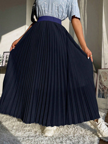 Mulvari High Waist Maxi Pleated Skirt