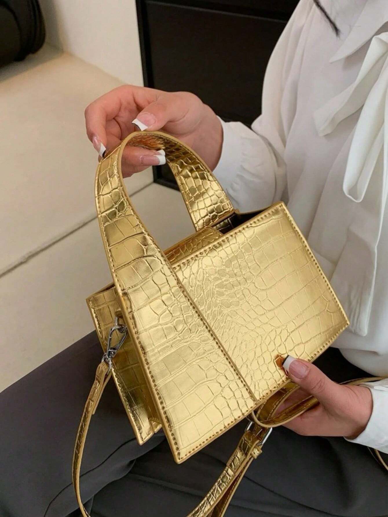 Light Luxury Women's Bag 2024 New Fashion High-End Handbag shein