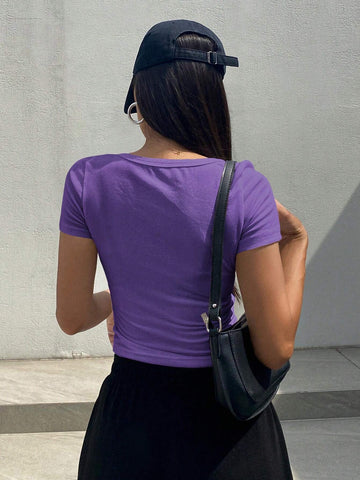 DAZY Crop Short Sleeve T-Shirt