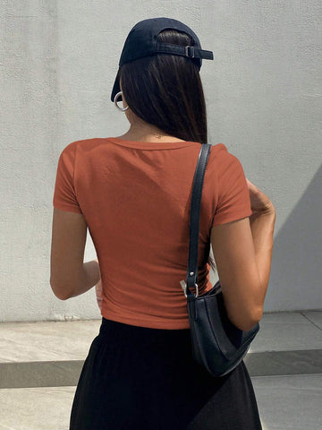 DAZY Crop Short Sleeve T-Shirt