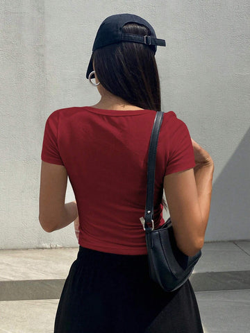 DAZY Crop Short Sleeve T-Shirt