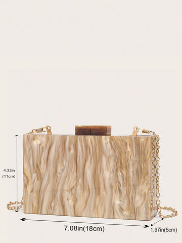 Acrylic Clutch Purses For Women With Marbling Purses And Handbags shein