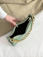 Quilted Detail Chain Bag shein