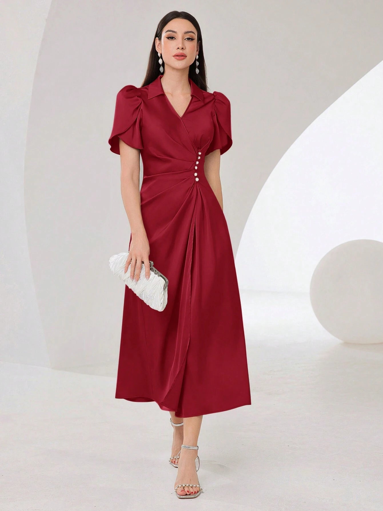 Elegant Evening Party Maxi Dress shein