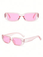 1pc Women Square Fashionable & Versatile Vacation Sunglasses shein