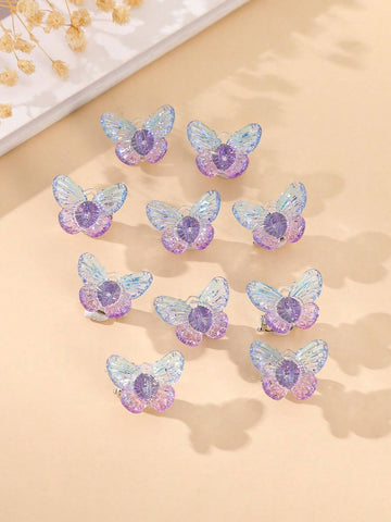 10pcs Flower Decor Hair Ring Elegant shein