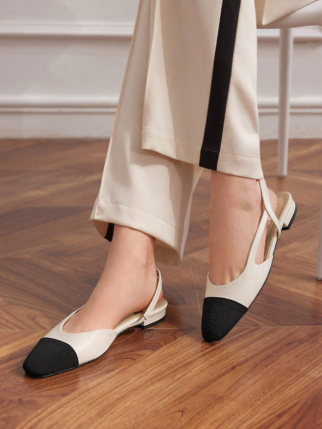 MOTF PREMIUM PATCHWORK COMFORTABLE WOMEN'S FLAT shein