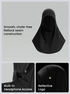GLOWMODE Breathable Mesh Hood Hijab With Silicone Logo Running Workout Daily Casual shein