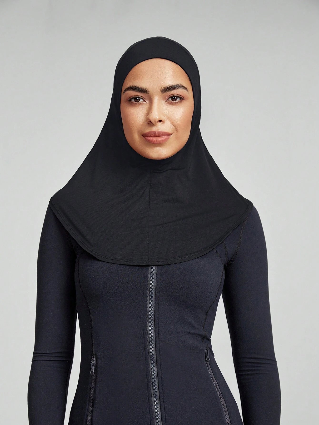GLOWMODE Breathable Mesh Hood Hijab With Silicone Logo Running Workout Daily Casual shein