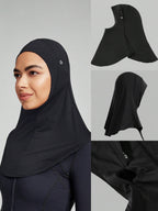 GLOWMODE Breathable Mesh Hood Hijab With Silicone Logo Running Workout Daily Casual shein