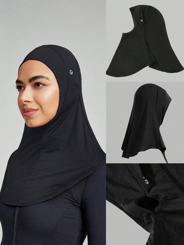 GLOWMODE Breathable Mesh Hood Hijab With Silicone Logo Running Workout Daily Casual