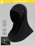 GLOWMODE Breathable Mesh Hood Hijab With Silicone Logo Running Workout Daily Casual shein