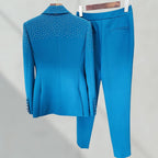 AZ crystal embellished blazer & Pants Set shopareejzainab
