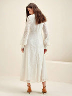 Anewsta Women's Long Sleeve Lace Dress shein