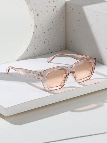 Square Frame Boho Retro Fashion Glasses Casual shein