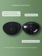 1 Pair Of Self-Adhesive Thickening Bra Pads In The Shape Of Abalone And Small Breasts For Fuller Bras shein