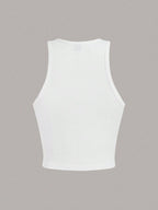EZwear Women's Cherry Pattern Casual Simple Slim Fit Crop Tank Top shein