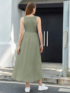 BIZwear Women's Sleeveless Waist Cinched Dress Shein
