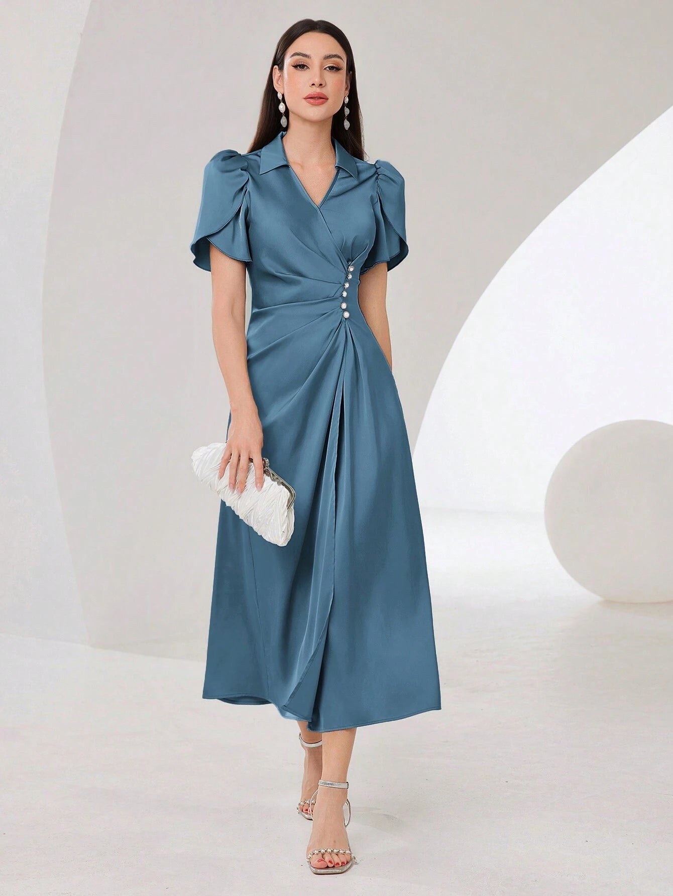 Elegant Evening Party Maxi Dress shein