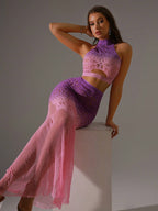 Classic Sexy Gradient Color See-Through Sexy Lingerie Set shein