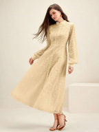 Anewsta Women's Long Sleeve Lace Dress shein