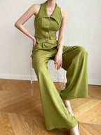 AZ Women's Fashionable Open Shoulder Suit Set shein